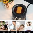 thumbnail image 6 of Christmas Wax Melt Warmer Metal Wax Warmer for Scented Wax Electric Fragrance Candle Oil Burner 2 in 1 Wax Melts as Gifts for Moms Grandma Women Girls(Sunflower), 6 of 6