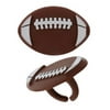24pack Football Cupcake / Desert / Food Decoration Topper Rings with Favor Stickers & Sparkle Flakes