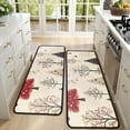 thumbnail image 4 of Kitchen Rugs Sets Of 2,Beige Christmas Tree Pattern Anti Fatigue Kitchen Mat Rugs Non Slip Washable,Decorative Kitchen Floor Mats for Kitchen,Sink,Laundry,17"x47"+17"x47", 4 of 5
