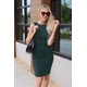 thumbnail image 2 of Vestido PRETTYGARDEN 2025 sin mangas, bodycon midi, verde oscuro XL, 2 of 5