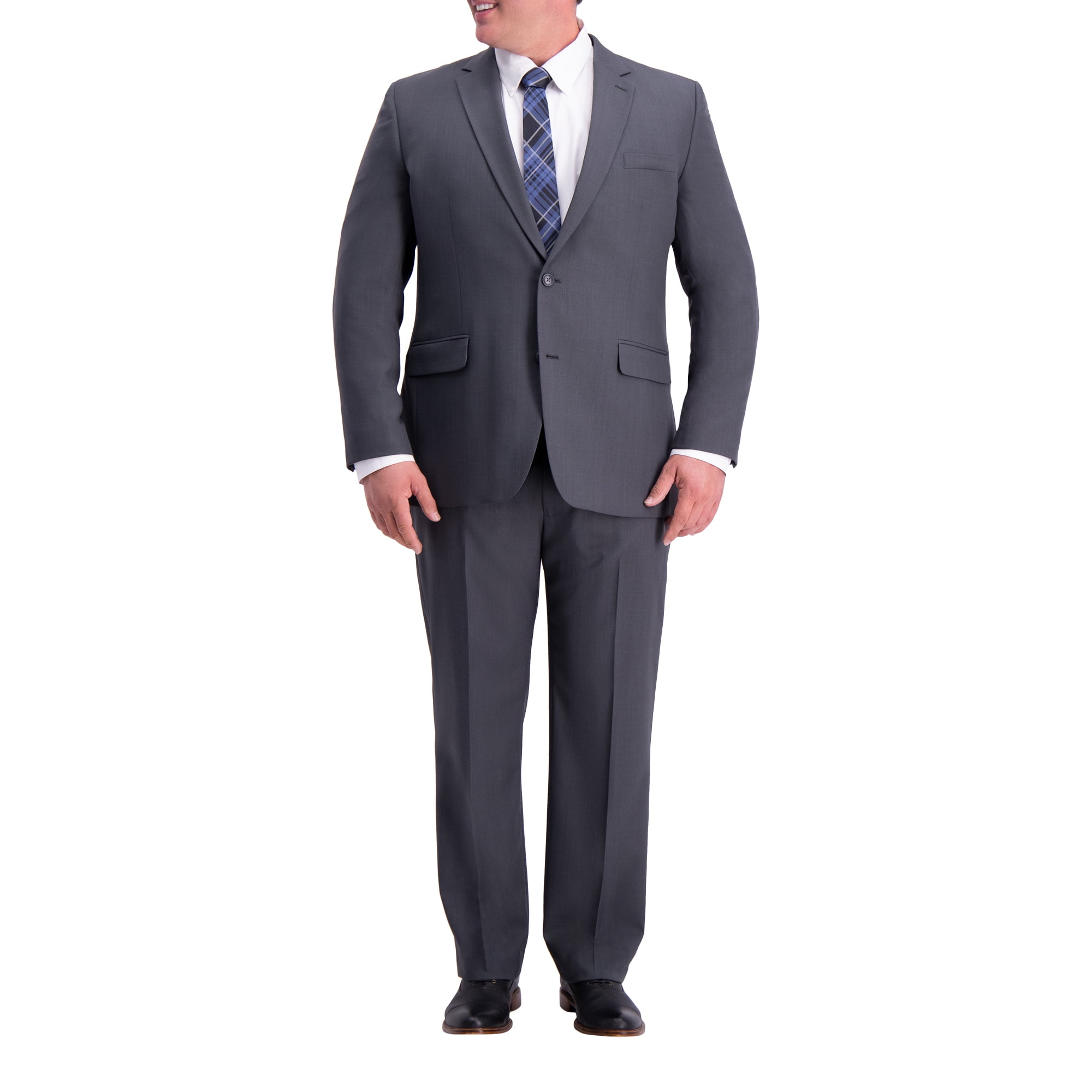 Haggar - Haggar Big & Tall Travel Performance Stria Tic Weave Suit Jacket Classic Fit HZ90298 