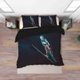 thumbnail image 2 of 3D Pexels Sports Professional Skiing Player Quilt Cover Set Bedding Set Duvet, 2 of 3
