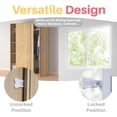 thumbnail image 2 of baomifa-Sliding Door Lock for Child Safety (4-Pack) - Child Proof Locks for Sliding Glass Doors, Windows, Closets & Cabinets. Safety Locks for All Your Home Openings, 2 of 4