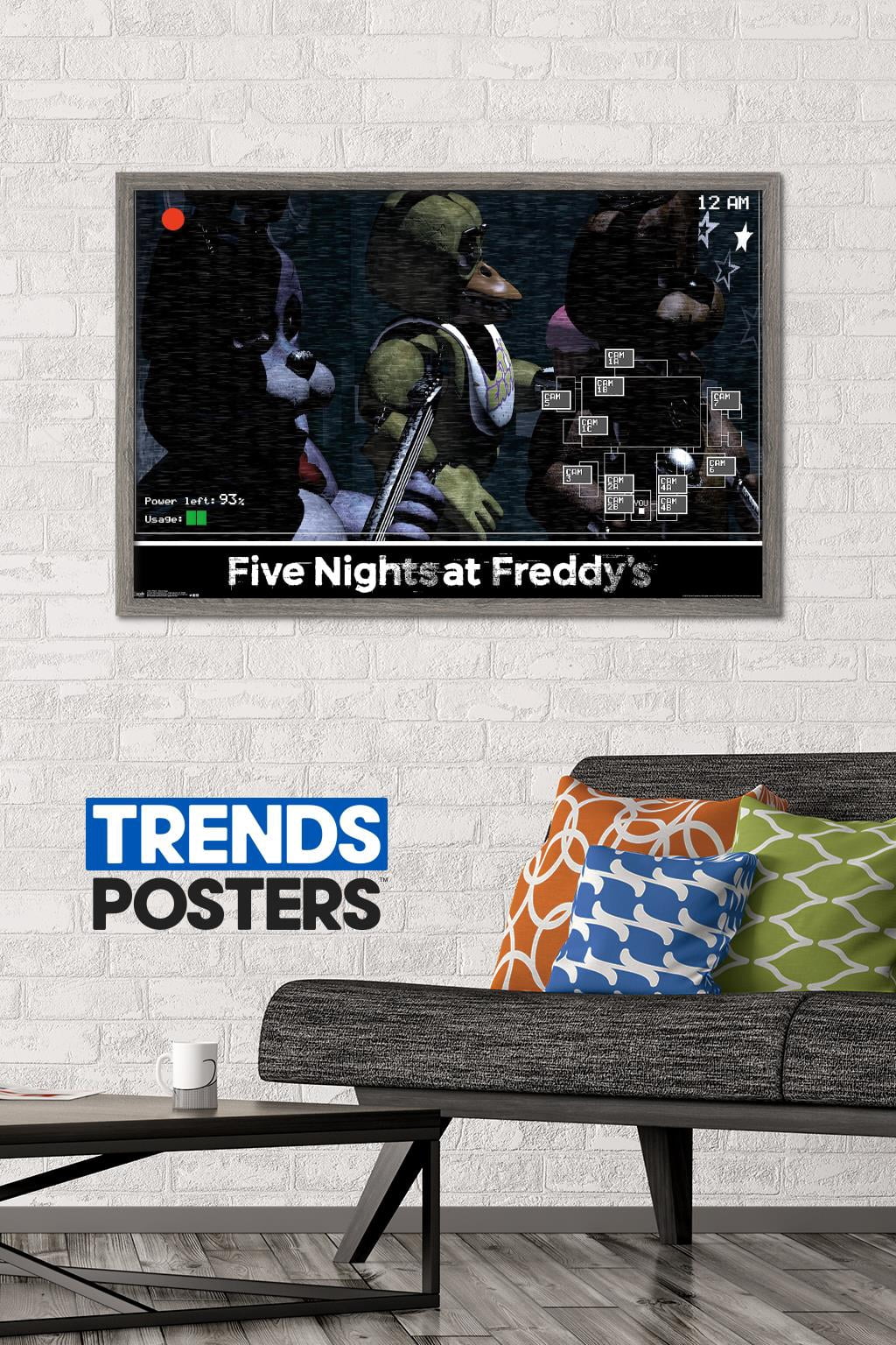 Five Nights at Freddy's - Show Stage Wall Poster, 22.375" x 34", Framed