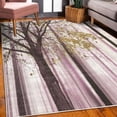 thumbnail image 3 of Autumn Decorative Rug, Picture of a Lonely Tree Leaves on an Abstract Woodland Background Print, Quality Carpet for Bedroom Dorm and Living Room, 6 Sizes, Sand Brown, by Ambesonne, 3 of 4