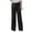 j-Black24775, variant on LIIPEE Women Pants Casual Solid Color High Waist Straight Wide Leg Pants Fashionable Buttons Cotton Linen Baggy Pants Ladies Spring Summer Comfortable Soft Breathable Daily Trousers,Beige,L