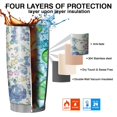 thumbnail image 7 of 20 Oz Pioneer Flower Coffee Tumbler Double Wall Insulated Stainless Steel Water Bottle | Metal Reusable Thermoses Flask with Cup Cap | Leak & Sweat Proof with Anti-Dust Lid, 7 of 7