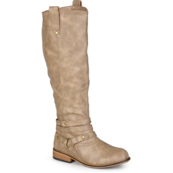 Journee Collection Walla Wide Calf Women US 10 Brown Knee High Boot