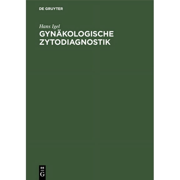 Gynäkologische Zytodiagnostik, (Hardcover)