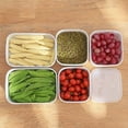 thumbnail image 5 of Airtight Plastic Food Storage Container,Refrigerator Storage Box,Microwave, Freezer and Dishwasher Safe,Square,L, 5 of 8