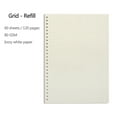 thumbnail image 5 of ML A5 B5 Line Grid 20Holes Loose-Leaf Notebook Refill Spiral Binder Paper Index Inside Page Dot Grid Blank Connell Stationery, 5 of 6