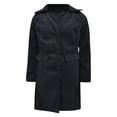 thumbnail image 4 of WCMZJ Women's Plus Size Notched Lapel Single Breasted Business Casual Wool Blend Long Trench Coat with Pockets Black 3XL, 4 of 4