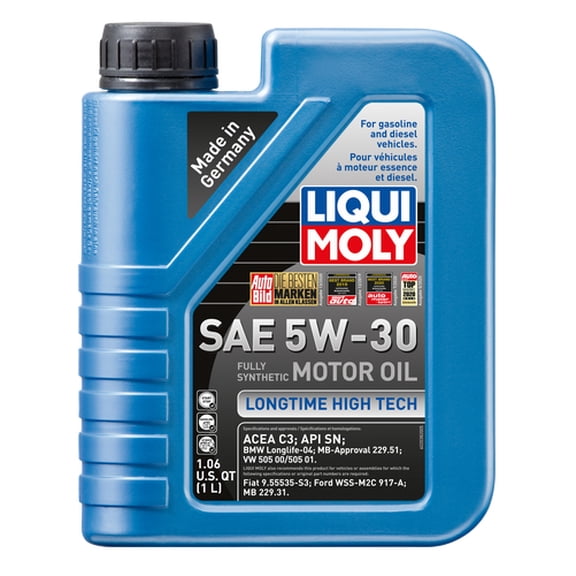 Liqui Moly Longtime High Tech Full Synthetic Motor Oil 5W-30, 1L