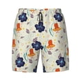 thumbnail image 4 of Lsque Mens Swim Trunks Flower Leaves Pattern - Bathing Suit Compression Liner - Beach Swim Shorts Swimwear - (S-3XL) - Stretch Quick Dry -XX-Large, 4 of 9