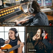 OneOdio Wired Computer Headphones over-Ear Headsets with Mic HIFI Sound Deep Bass for Laptop Cell Phones-Pro 30 Brown