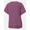 thumbnail image 5 of Womens T Shirts Short Sleeve V Neck Casual Summer Tops Tshirts with Pocket, 5 of 5