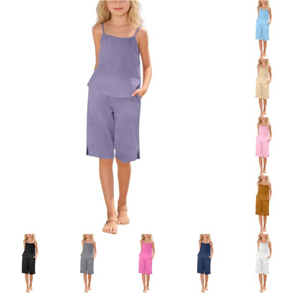 Girls' Casual and Fashionable Solid Color Short Baby Clothes Girl