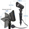 thumbnail image 2 of Energetic Lighting Landscape Flood Light 12V 4W Warm White Rotatable 180°, Black, 2 of 7
