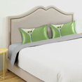 thumbnail image 3 of Yayeee Pillowcase King Size Set of 2 Satin Wrinkle Resistant Pillow Case, Green Martini Glass, 3 of 7