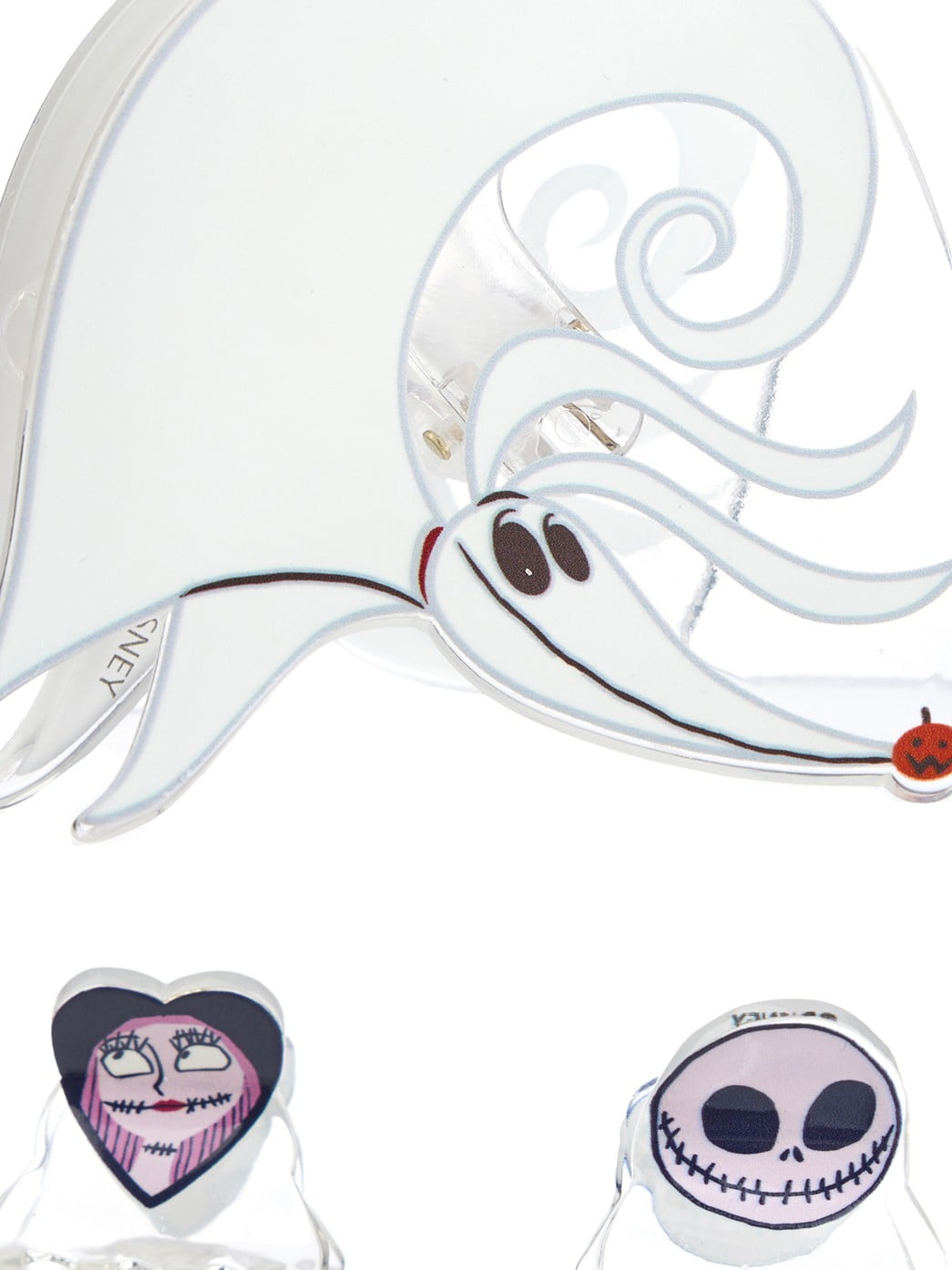 Disney Women’s Nightmare Before Christmas Claw Clip Set, 3-Piece, One Size Fits Most