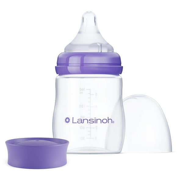 Biberón anticólico Lansinoh para amamantar, 150 ml, 1 unidad