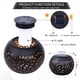 thumbnail image 4 of FloreceBien Lámpara de mesa solar para exteriores, luz LED solar con llama intermitente, resistente al agua, iluminación de encendido/apagado automático, escritorio interior, patio, jardín, patio, 4 of 6