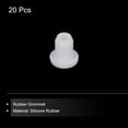 thumbnail image 3 of 20Pcs T Type Rubber Grommet Mount Dia 5mm ID 3mm H 8.5mm Seal Protection Flexible Hole Plugs White, 3 of 5