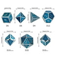 thumbnail image 2 of Polyhedral DND Dice Sets, 7-Die Solid Metallic Polyhedral D&D Dice Set for Dungeons and Dragons Pathfinder DND RPG MTG Role Playing Table Gaming Dice Set, 2 of 8
