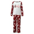 thumbnail image 5 of Odeerbi Christmas Pajamas for Family Holiday Long Sleeve Family Christmas Pajamas Matching Sets Dad Christmas Plaid Printed Blouse Tops + Pants Sleepwear Family Matching PJs Set Red, 5 of 5