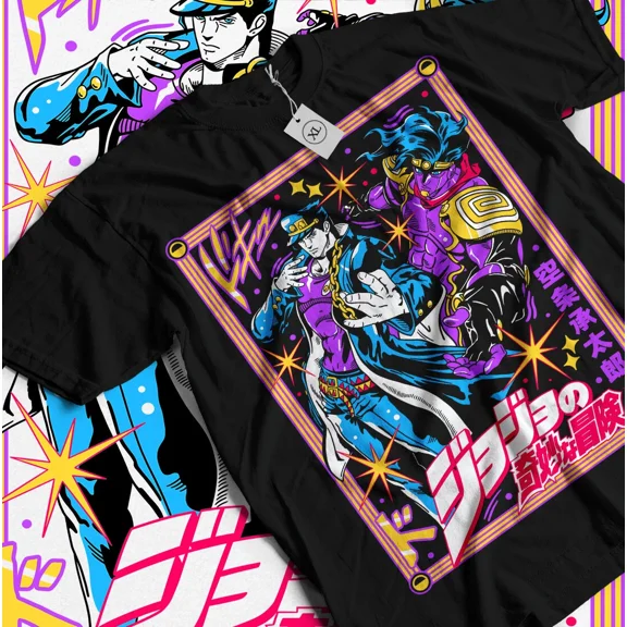 VINTAGE JoJo's Bizarre T-Shirt Adventure JoJo Anime Manga Jolyne Jotaro shirt All Size