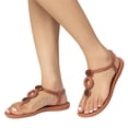 thumbnail image 1 of Flip Flops for Women Fashion Bohemian Slide Sandals Rhinestone Sandals Causal Summmer Thong Sandals, 1 of 7