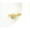 thumbnail image 4 of Faship Champagne Yellow Brown Rhinestone Crystal Butterfly Hair Barrette Clip, 4 of 6