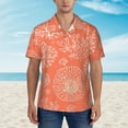 thumbnail image 2 of Disketp Hawaiian Shirts For Men,He Marine Theme With Beautiful Corals Print Mens Casual Short Sleeve Button Down Shirts Beach Shirt, 2 of 7