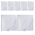 thumbnail image 4 of Handkerchief,White Woman Handkerchief Soft Suit Hankies,Square Pocket Handkerchief Lace,Soft Ladies Hanky Pocket Square,Bridal Wedding Handkerchief Towel Gents Prom,Bandanas style A, 4 of 9