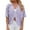Purple, variant on 2025 Europe and America Spring Summer Solid Colour Short Sleeved Cardigan for Women Casual Loose Tops Green XXL