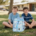 thumbnail image 2 of ibiyuan School Backpacks Transparent Large Capacity Lightweight Durable School Bag for Ages 5th 6th 8th 10th, Primary, Middle Elementary, High School, Daily Campus, 2 of 7