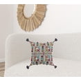 thumbnail image 2 of Gray Vivacious Boho Textured Throw Pillow, 2 of 3