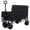 black, variant on 3-in-1 Convertible Folding Wagon Cart with Bench Seat & Storage - 500lbs Heavy-Duty Utility Wagon, 180L Capacity All-Terrain Wheels for Camping, Beach, Sports, Garden