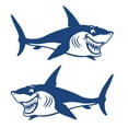 thumbnail image 2 of Adhesivos de Vinilo DYNWAVEMX 2x 1 Par Shark Waterproof Graphics para Kayak Canoa Pequeño Pesca 7x4 Pulgadas, 2 of 8