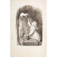 thumbnail image 3 of Lorenz Frølich 17x24 Black Modern Framed Museum Art Print Titled - Child Climbing a Chair to Reach for a Kitten (1835-1903), 3 of 5