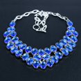 thumbnail image 2 of Tanzanite Quartz Oval Gemstone 925 Sterling Silver Jewelry Necklace 18" VJ 153, 2 of 4