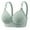 Army Green, variant on 3PC Daisy Bra for Older Women Plus Size Front Closure Bras Full Coverage Gathering Bra Comfortable Breathable No Underwire Everyday Bras with Adjustable Strap