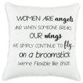 thumbnail image 1 of HomeRoots 403516 Noir et Blanc Femmes Sont des Anges Jeter Oreiller, 1 of 1