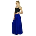 thumbnail image 2 of Bimba Women Long Blue Maxi Skirt Tulip Style Georgette Boho Bottoms, 2 of 5