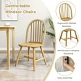 thumbnail image 5 of Gymax 5 PCS Wooden Dining Table Set 48'' Rectangular Kitchen Table & 4 Windsor Chairs, 5 of 9