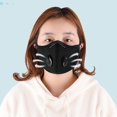 thumbnail image 4 of Mascarilla De Ciclismo, Mascarilla De Motocicleta, Mascarilla De Ciclismo Antipolvo Y Antivaho, Mascarilla Deportiva De Válvula Respiratoria, Protección De Boca Y Nariz, Protec, 4 of 5