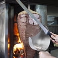 thumbnail image 4 of Fiudx Pala para Barbacoa, Herramienta Resistente de Acero Inoxidable para Parrilla, Bandeja para Carne de Gran Capacidad, Diseño Ergonómico con Agarre Antideslizante, Ideal para Cocinar Al Aire Libre, 4 of 6