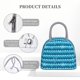 thumbnail image 4 of Balery Pearlescent Scales Bolsa de Almuerzo para Mujeres, Caja de Almuerzo, Bolsa de Almuerzo Pequeña Impermeable, Tote de Almuerzo Reutilizable con Gran Capacidad, 4 of 6