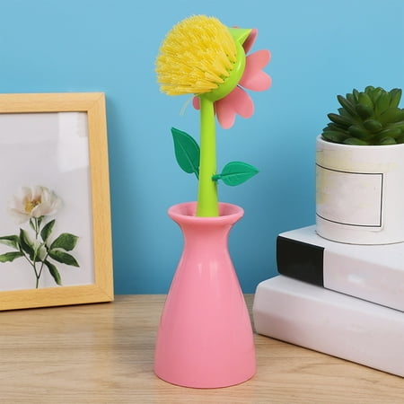 

2024 New Reduced Sunflower Universal Brush Set - Kitchen Cleaning Brush with Long Handle and Base - Pots and Pans Cleaning Brush Kitchen Pan Cleaning Brush Non-Stick Oil Dishw Clearance under $25
