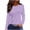Womens Summer Tops Purple, variant on Womens Fall Clothes, Long Sleeve Shirts for Women Fashion Polka Dots Printed Crewneck T-Shirts Mothers Day Gifts